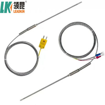 K Type Mineral Insulated Thermocouple Temperature Sensor Probe with Connector