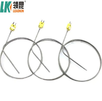 K Type Mineral Insulated Thermocouple Temperature Sensor Probe with Connector
