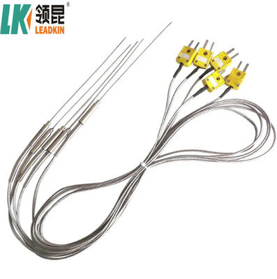 K Type Mineral Insulated Thermocouple Temperature Sensor Probe with Connector